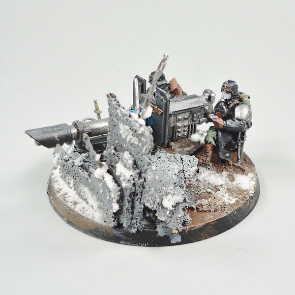 Warhammer 40k Army Astra Militarum Death Korps of Krieg Lascannon Team Painted