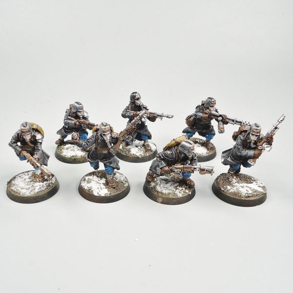 Warhammer 40k Army Astra Militarum Death Korps of Krieg Veteran Guardsmen x7