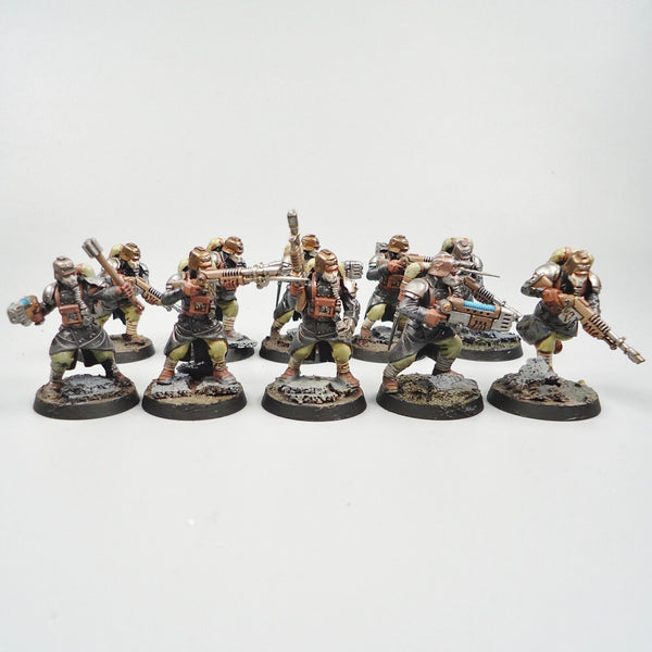 Warhammer 40k Army Astra Militarum Death Korps of Krieg Infantry x10 Painted