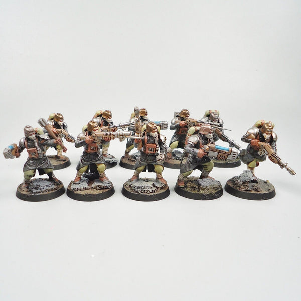 Warhammer 40k Army Astra Militarum Death Korps of Krieg Infantry x10 Painted