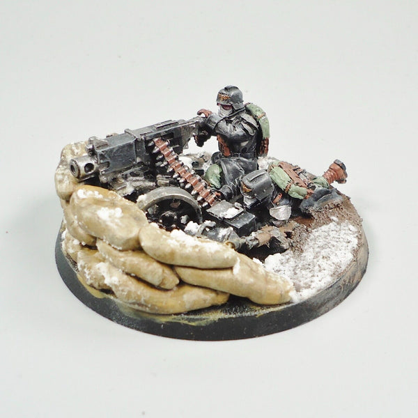 Warhammer 40k Army Astra Militarum Death Korps of Krieg Heavy Weapons x3 Painted