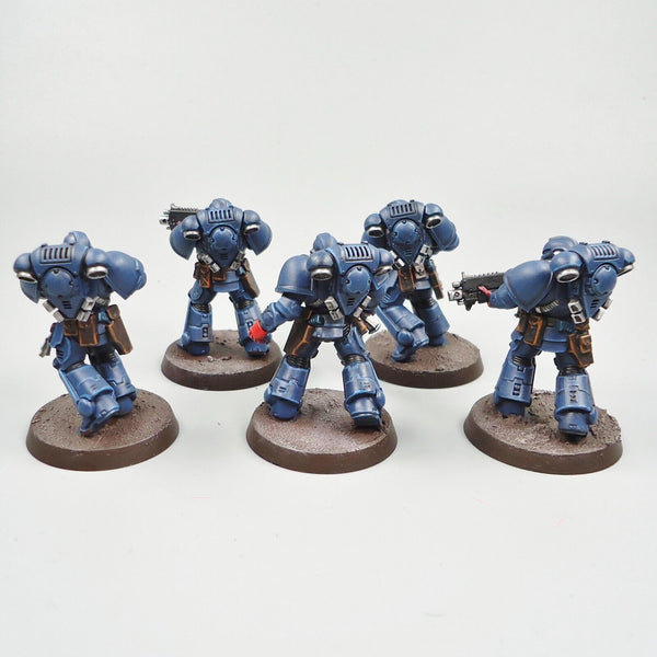 Warhammer 40k Army Space Marines Crimson Fists Intercessors x5 Painted