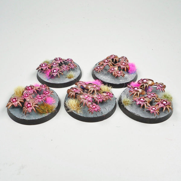 Warhammer 40k Army Necrons Scarab Bases x5 Painted