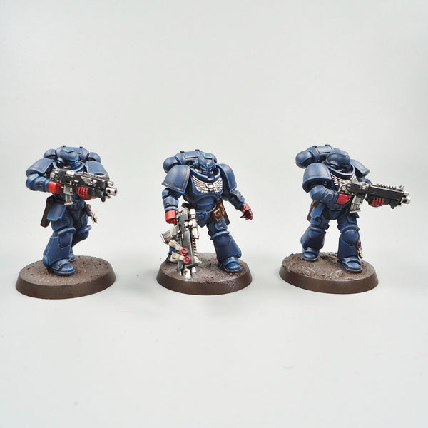 Warhammer 40k Army Space Marines Crimson Fists Intercessors x5 Painted