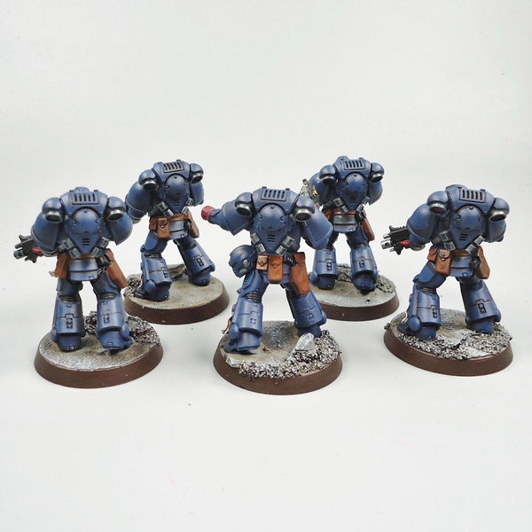 Warhammer 40k Army Space Marines Crimson Fists Intercessors x5 Painted