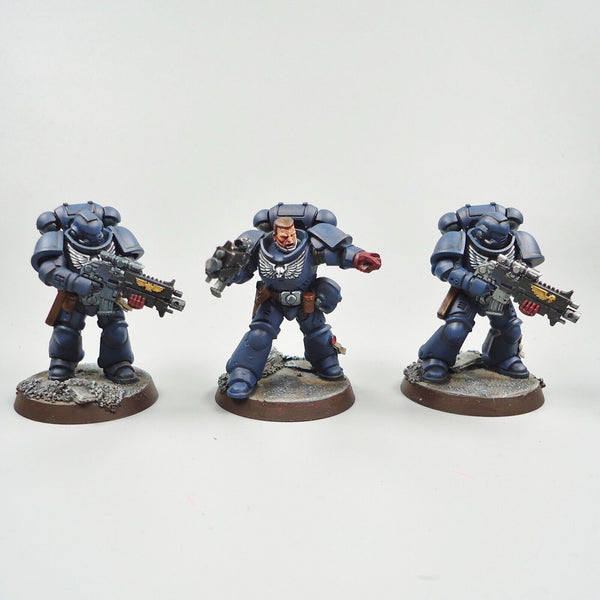 Warhammer 40k Army Space Marines Crimson Fists Intercessors x5 Painted