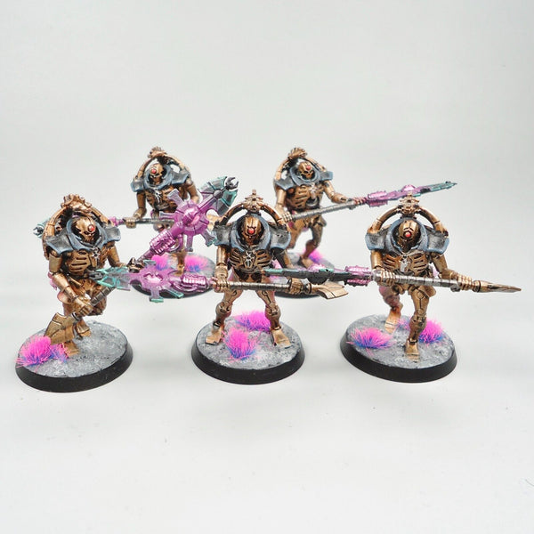 Warhammer 40k Army Necrons Triarch Praetorians x5 Painted