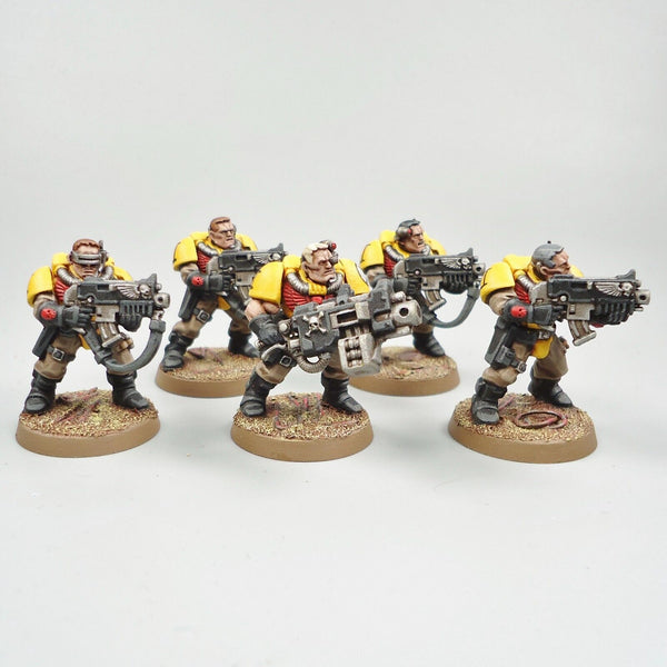 Warhammer 40k Army Space Marines Imperial Fists Scout Squad Painted