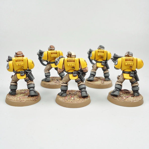 Warhammer 40k Army Space Marines Imperial Fists Scout Squad Painted