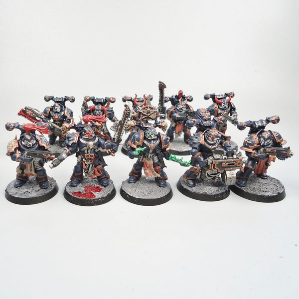 Warhammer 40k Army Chaos Space Marines Legionaries x10 Painted