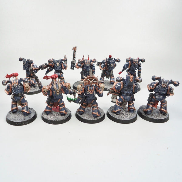 Warhammer 40k Army Chaos Space Marines Legionaries x10 Painted