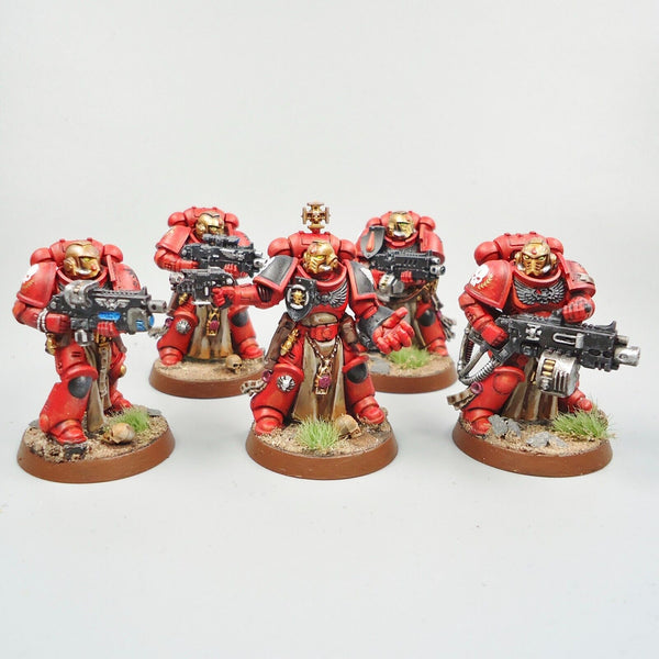 Warhammer 40k Army Space Marines Blood Angels Sternguard Squad Painted