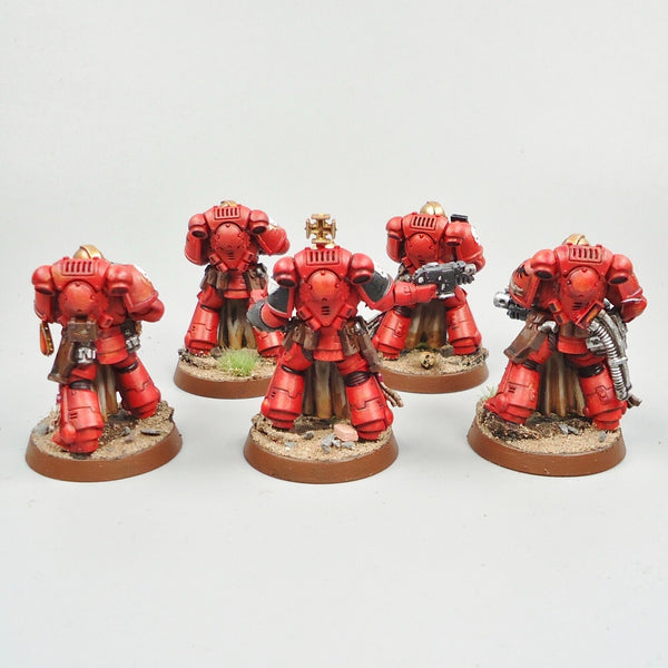 Warhammer 40k Army Space Marines Blood Angels Sternguard Squad Painted