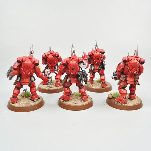 Warhammer 40k Army Space Marines Blood Angels Infiltrators x5 Painted