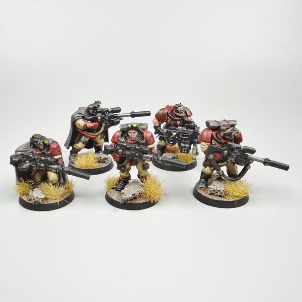 Warhammer 40k Army Space Marines Blood Ravens 5 Man Scout Squad Painted