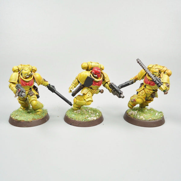 Warhammer 40k Army Space Marines Imperial Fists Assault Intercessors x5 Painted