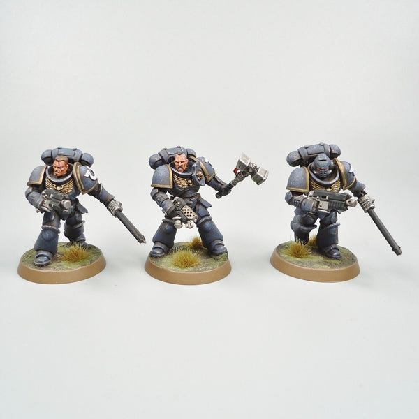 Warhammer 40k Army Space Marines Ultramarines Assault Intercessors x5 Painted