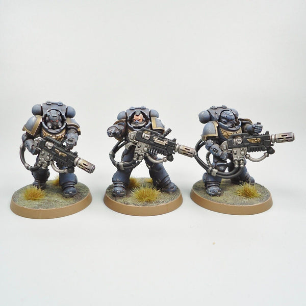 Warhammer 40k Army Space Marines Ultramarines Eradicators x3 Painted