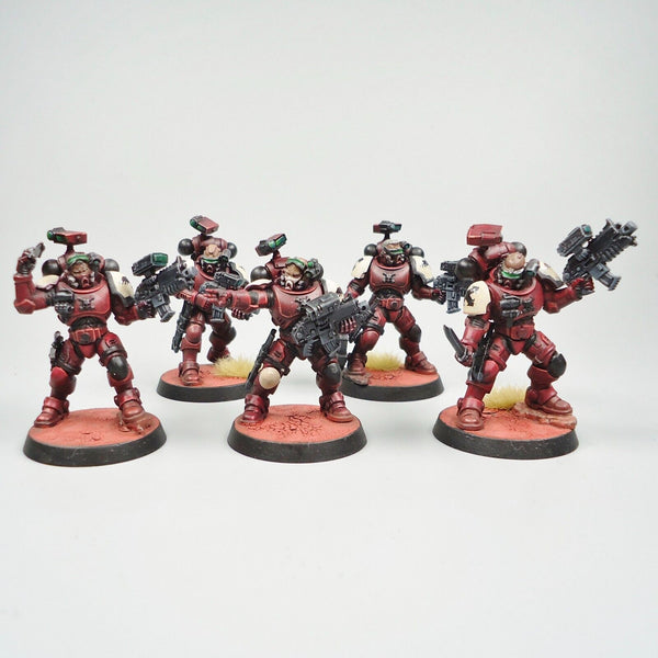 Warhammer 40k Army Space Marines Blood Ravens Primaris Incursors x5 Painted