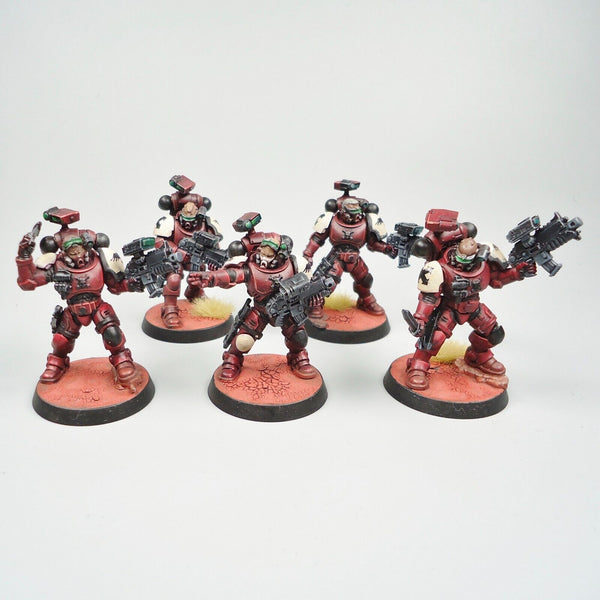 Warhammer 40k Army Space Marines Blood Ravens Primaris Incursors x5 Painted