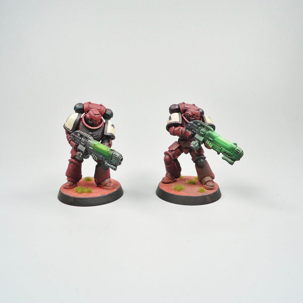 Warhammer 40k Army Space Marines Blood Ravens Hellblasters x5 Painted