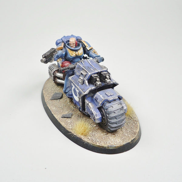 Warhammer 40k Army Space Marines Ultramarines Outriders x3 Painted