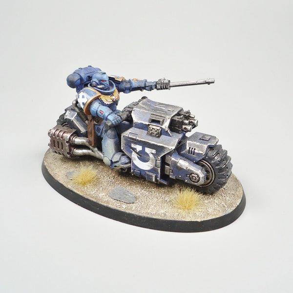 Warhammer 40k Army Space Marines Ultramarines Outriders x3 Painted