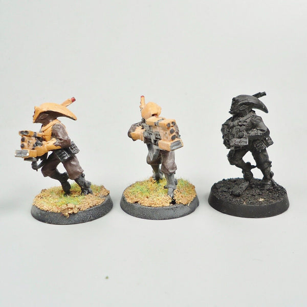 Warhammer 40k Tau Empire Pathfinders x3 Painted / Undercoated Metal