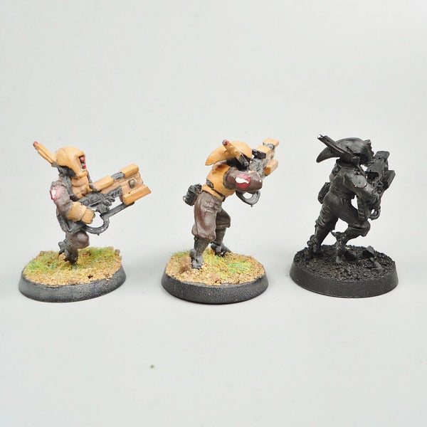 Warhammer 40k Tau Empire Pathfinders x3 Painted / Undercoated Metal