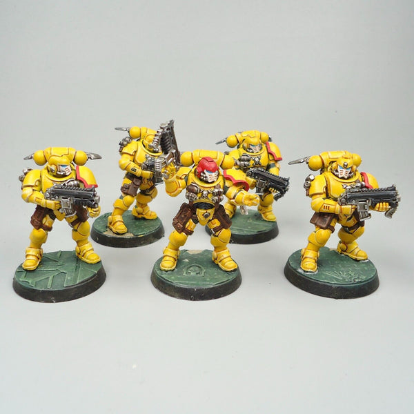 Warhammer 40k Army Space Marines Imperial Fists Primaris Reivers x5 Painted