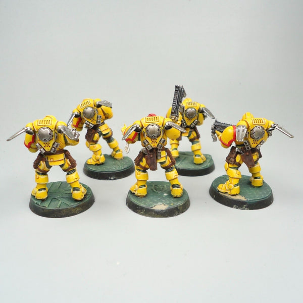 Warhammer 40k Army Space Marines Imperial Fists Primaris Reivers x5 Painted