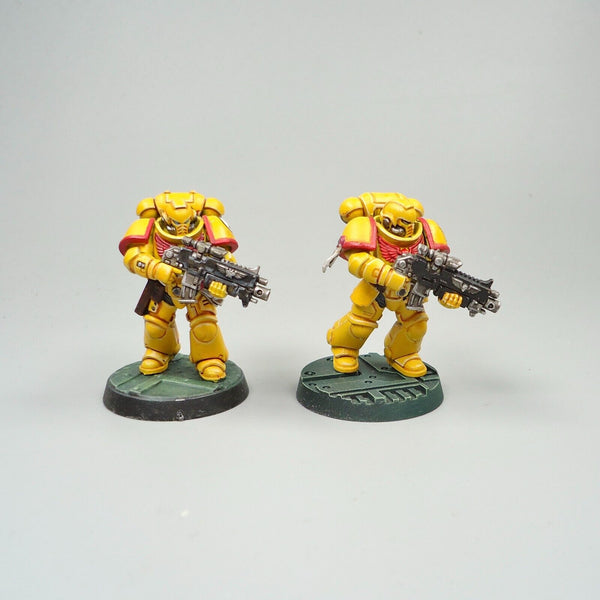 Warhammer 40k Army Space Marines Imperial Fists Primaris Intercessors x5 Painted