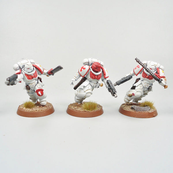 Warhammer 40k Space Marines White Scars Assault Intercessors x5 Painted