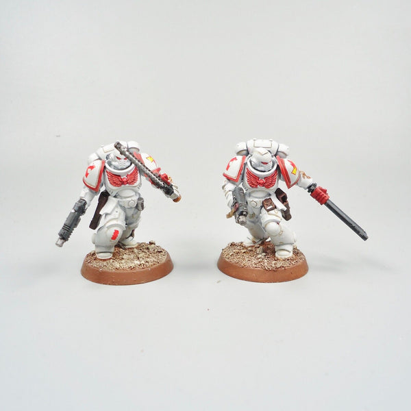 Warhammer 40k Space Marines White Scars Assault Intercessors x5 Painted