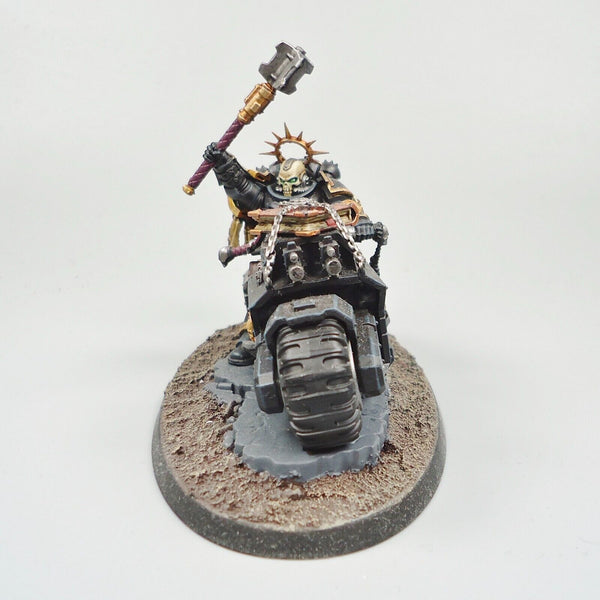 Warhammer 40k Space Marines Flesh Tearers Chaplain On Bike Painted and Based