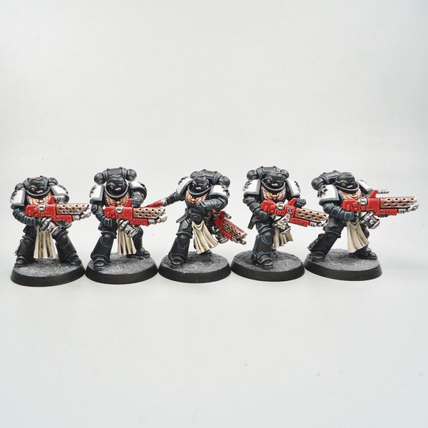 Warhammer 40k Army Space Marines Black Templars Infernus Marines x10 Painted