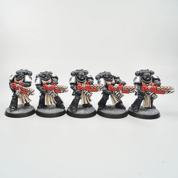 Warhammer 40k Army Space Marines Black Templars Infernus Marines x10 Painted