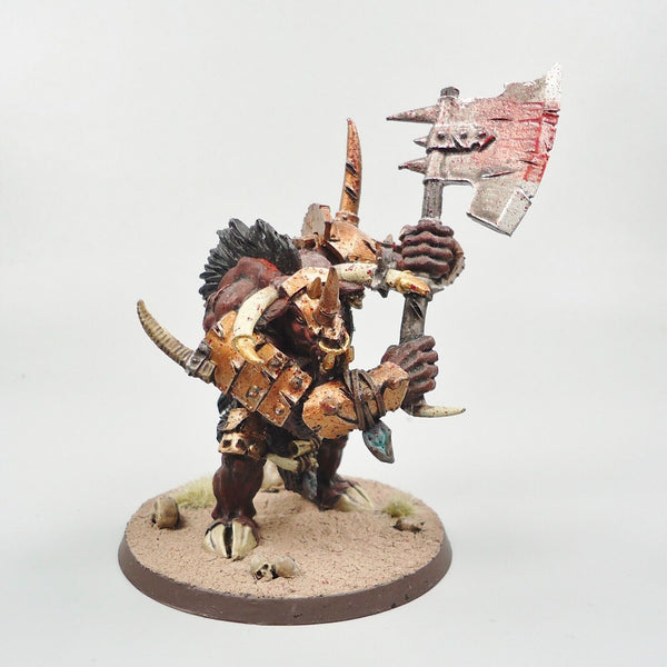 Warhammer Fantasy Age of Sigmar Army Beasts Of Chaos Beastmen Doombull Painted