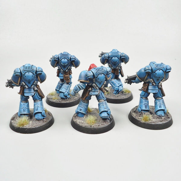 Warhammer 40k Army Space Marines Ultramarines Intercessors x5 Painted