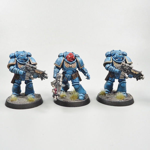 Warhammer 40k Army Space Marines Ultramarines Intercessors x5 Painted