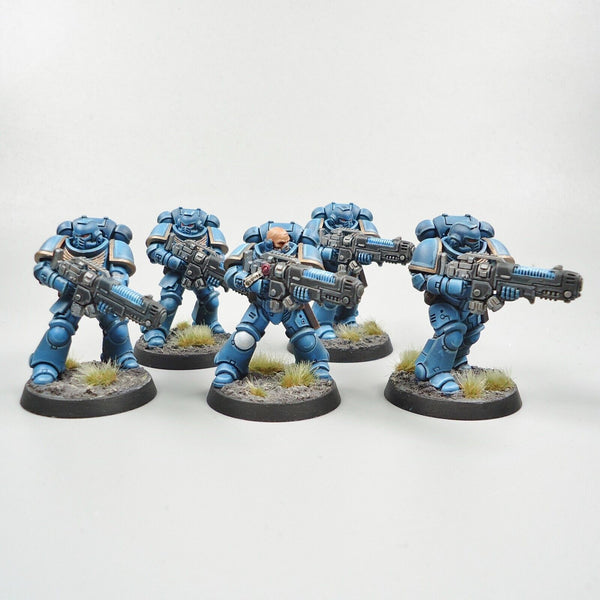 Warhammer 40k Army Space Marines Ultramarines Hellblasters x5 Painted