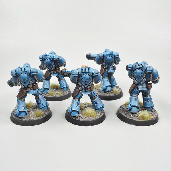 Warhammer 40k Army Space Marines Ultramarines Hellblasters x5 Painted