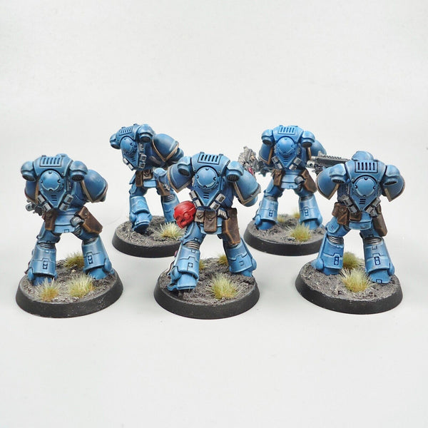 Warhammer 40k Army Space Marines Ultramarines Intercessors x5 Painted