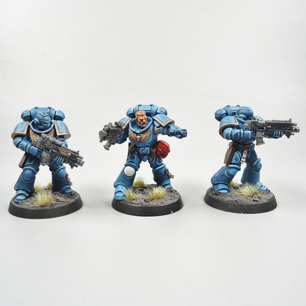 Warhammer 40k Army Space Marines Ultramarines Intercessors x5 Painted