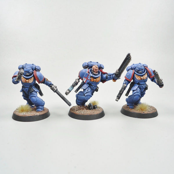 Warhammer 40k Army Space Marines Ultramarines Assault Intercessors x5 Painted