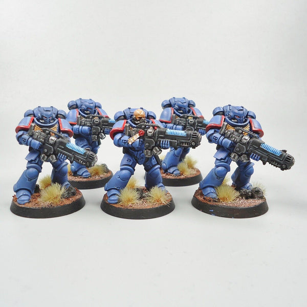 Warhammer 40k Army Space Marines Ultramarines Hellblasters x5 Painted