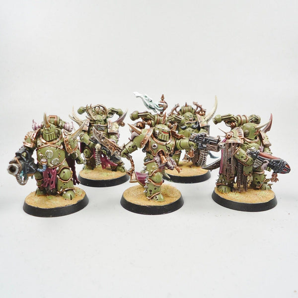 Death Guard Chaos Space Marines Plague Marines x5 - Warhammer 40k Army