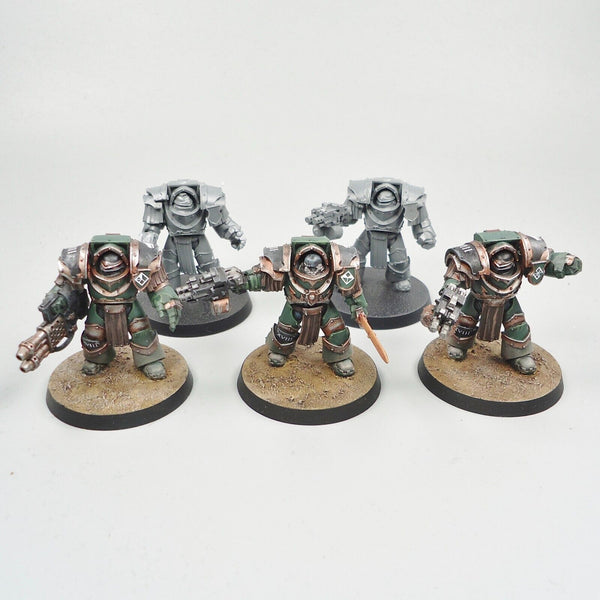 Warhammer The Horus Heresy Space Marines Salamanders Cataphractii Terminators x5