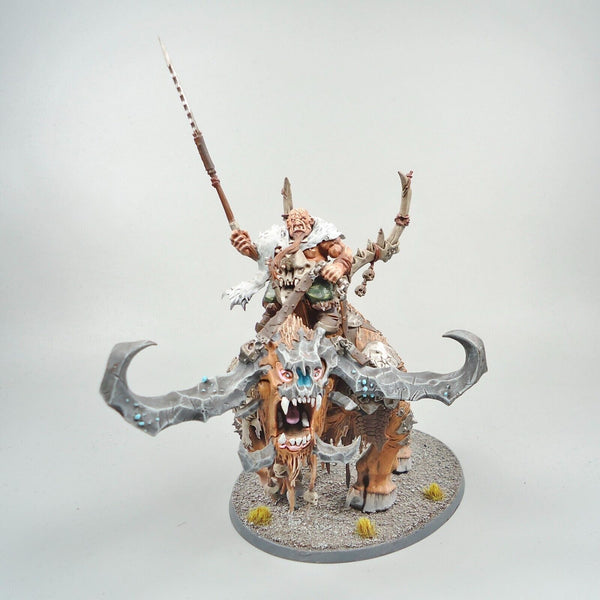 Ogre Mawtribes Frostlord On Stonehorn Painted - Warhammer Fantasy Age of Sigmar