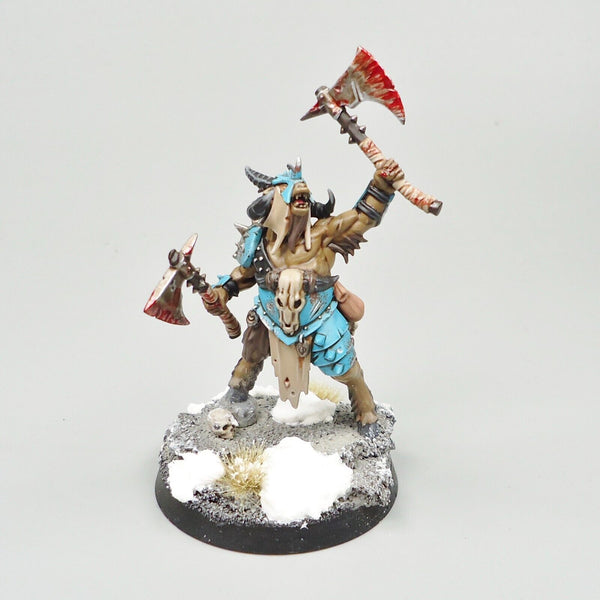 Warhammer Fantasy Age of Sigmar Army Beasts Of Chaos Beastmen Beastlord Painted